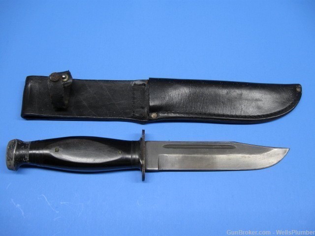USGI VIETNAM KABAR 1209 FIGHTING KNIFE WITH ORIGINAL SCABBARD-img-0