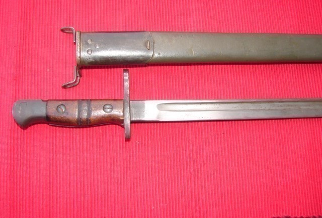 US REMINGTON 1913 BAYONET WITH JEWELL 1918 DATED SCABBARD-img-1
