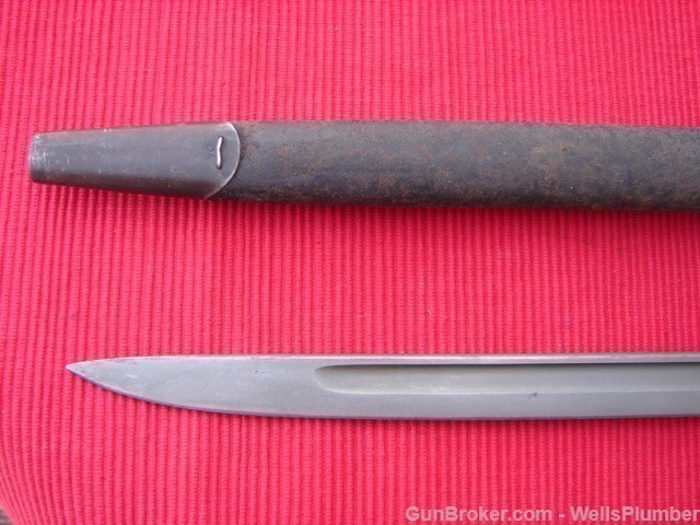 WINCHESTER 1913 BAYONET WITH SCABBARD BRITISH MARKINGS (DATED 1916)-img-5
