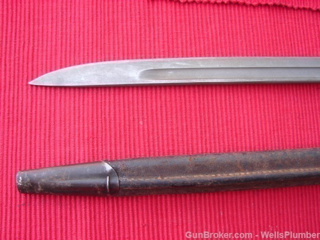WINCHESTER 1913 BAYONET WITH SCABBARD BRITISH MARKINGS (DATED 1916)-img-7