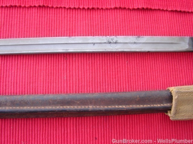 WINCHESTER 1913 BAYONET WITH SCABBARD BRITISH MARKINGS (DATED 1916)-img-6