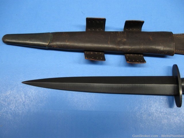 BRITISH WWII F/S FAIRBAIRN-SYKES COMMANDO FIGHTING KNIFE WITH SCABBARD-img-3