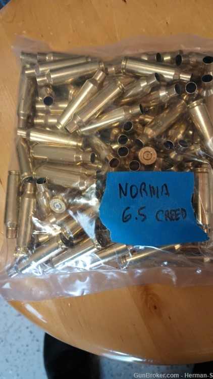 6.5 Creedmoor Brass- Norma Once-Fired-100pcs-img-0