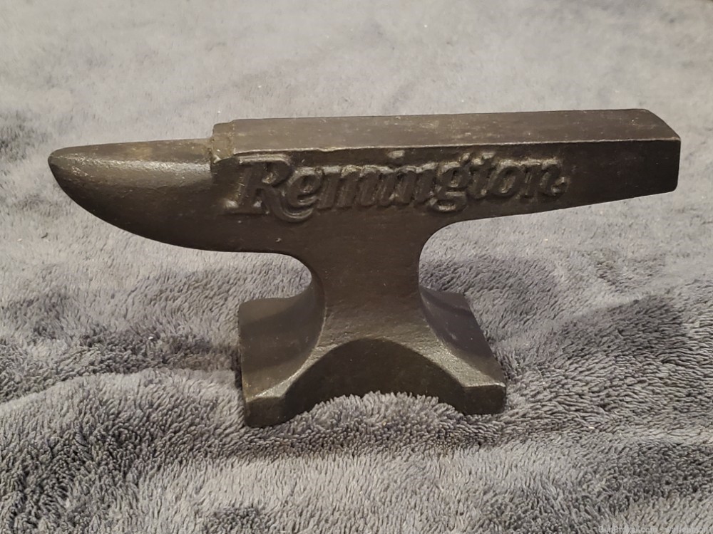 Antique 1870's Style Old West Looking Remington Arms Cast Iron Mini Anvil-img-0