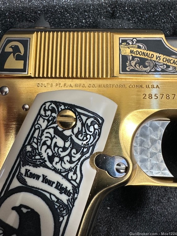 Colt special edition 1911 17 of 100 Nebraska State Gold-img-15