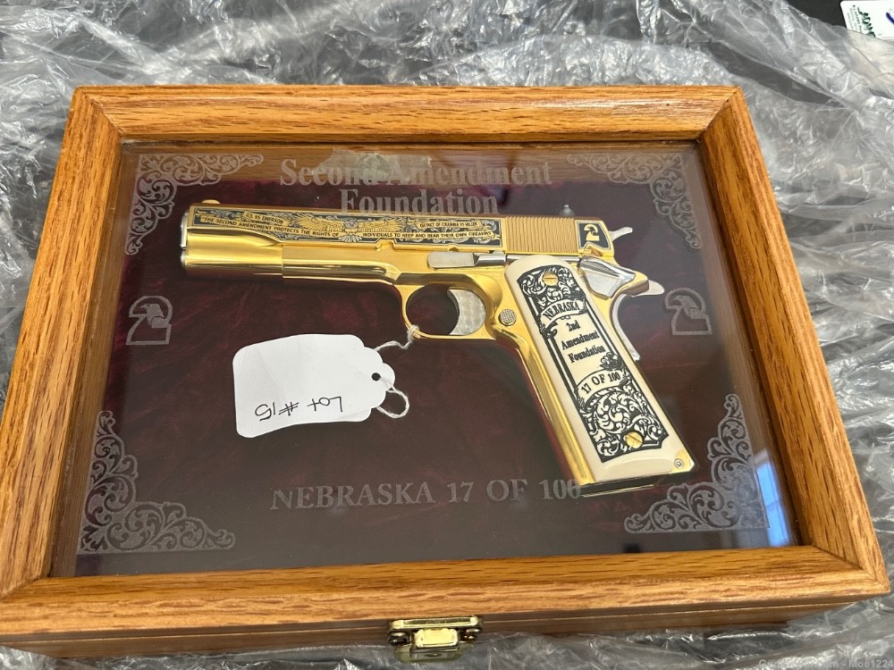 Colt special edition 1911 17 of 100 Nebraska State Gold-img-0