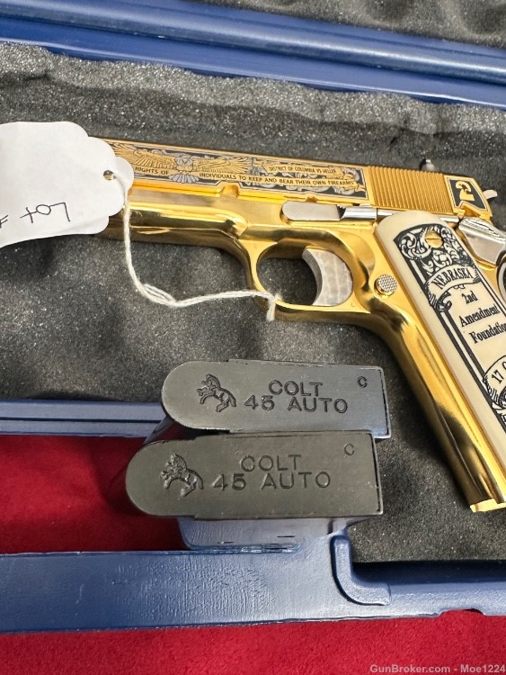 Colt special edition 1911 17 of 100 Nebraska State Gold-img-34
