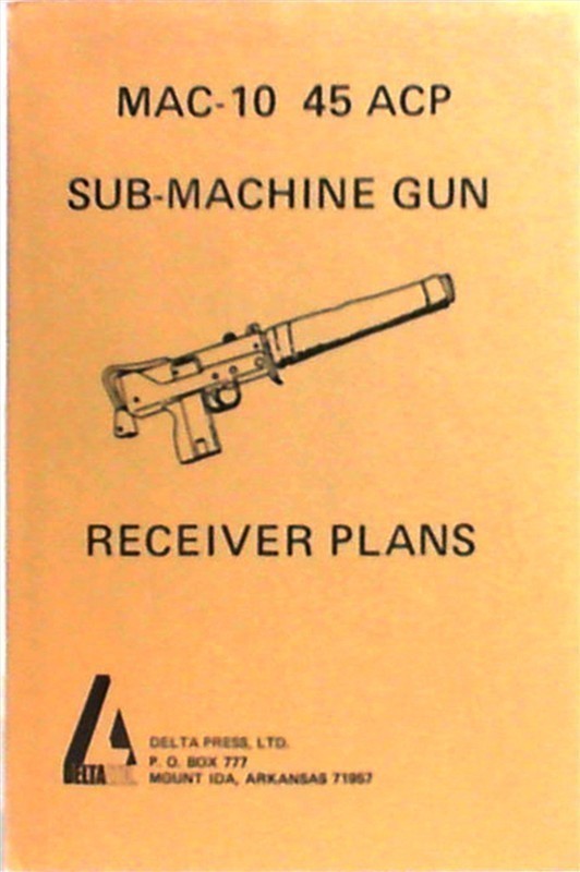 MAC-10 45 ACP Sub-Machine Gun Receiver Plans-img-0