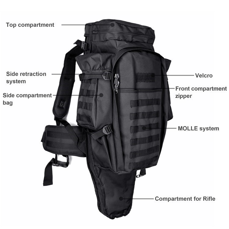 34'' Tactical Gear Combo Rifle Backpack for Outdoor Sport Gun Bag-img-1