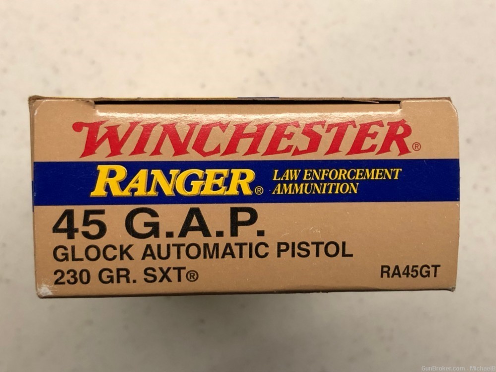 50 Rounds .45 GAP Winchester Ranger SXT 230 gr. JHP, $15 UPS-img-0