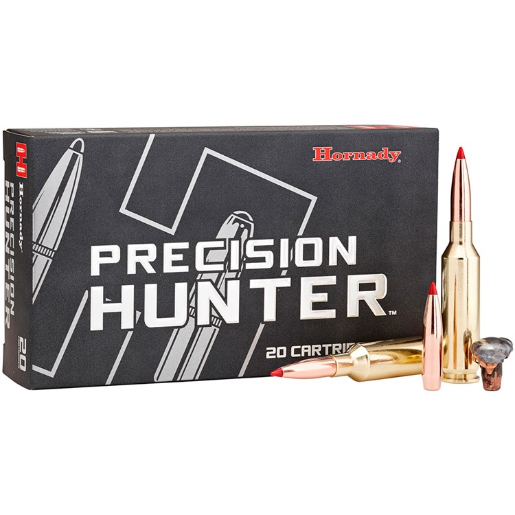 HORNADY Precision Hunter 6.5mm PRC 143gr ELD-X 20 Round Box Ammo (81621)-img-1
