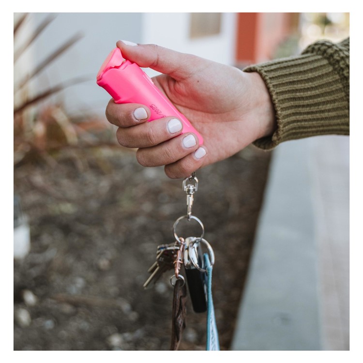 SABRE Ruger Flip Top With Finger Grip & Key Ring Pink Pepper Gel (RU-F15P)-img-6