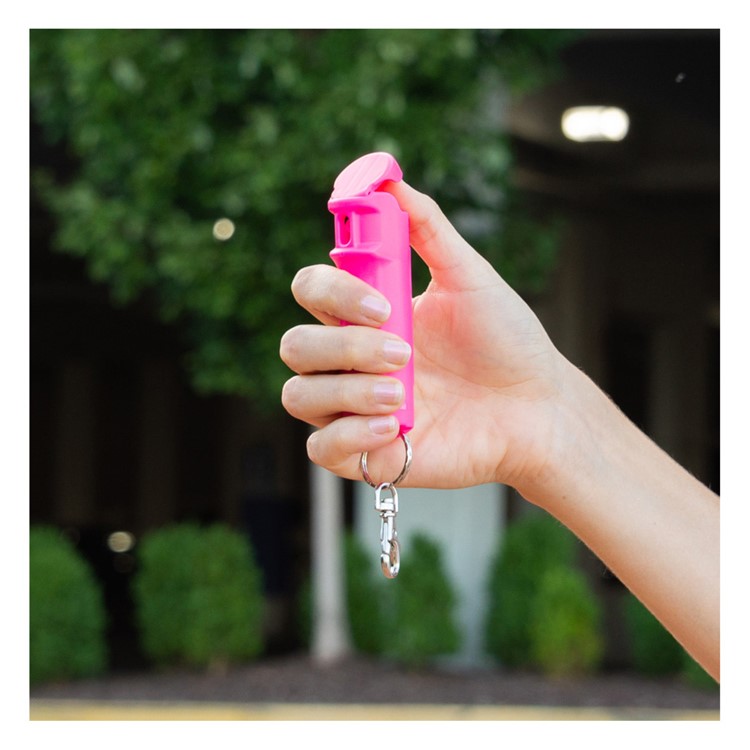 SABRE Ruger Flip Top With Finger Grip & Key Ring Pink Pepper Gel (RU-F15P)-img-4