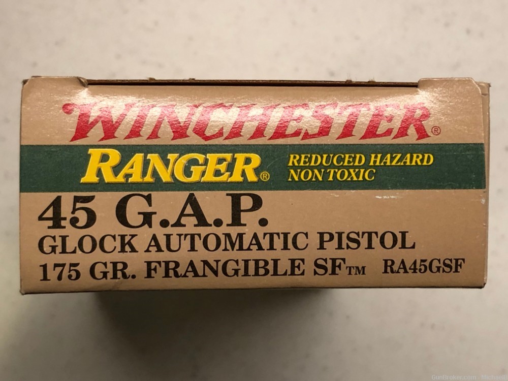 50 Round Box of  .45 GAP Winchester Ranger 175 gr Frangible SF , $15 UPS-img-0