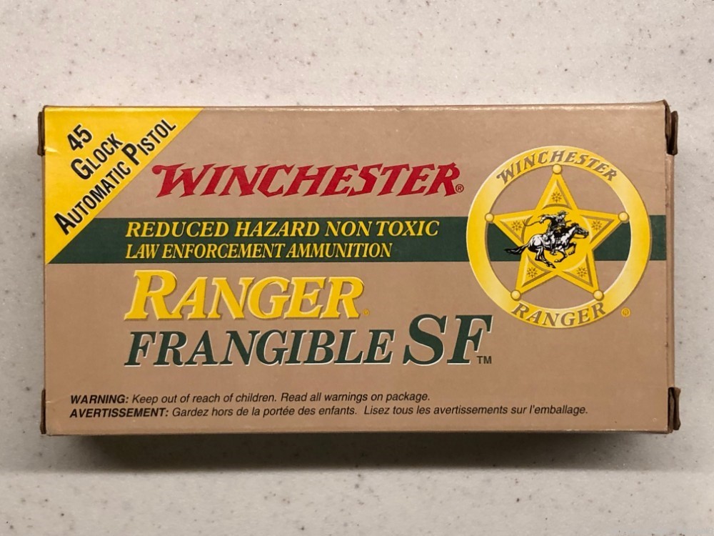 50 Round Box of  .45 GAP Winchester Ranger 175 gr Frangible SF , $15 UPS-img-1
