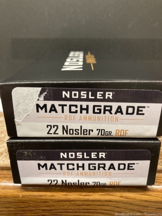 Nosler Match Grade 22 Nosler 70 grain RDF #60124 40 rounds-img-0