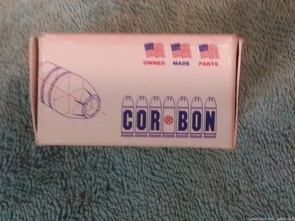 Corbon 9 X 18 Makarov 95gr JHP Box of 20-img-1