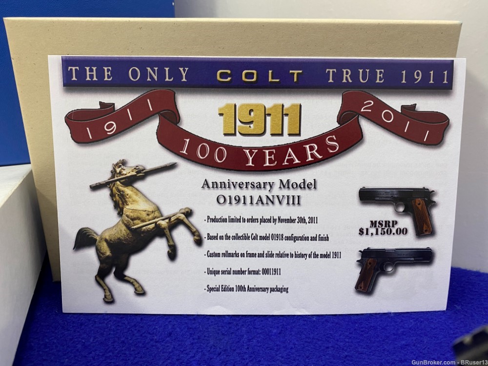 2011 Colt Government *100th ANNIVERSARY TIER II WWI REINTRODUCTION* 1/4-img-3