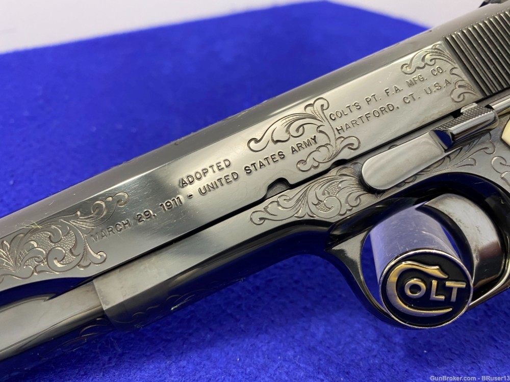 2011 Colt 1911 100th Anniversary 45acp *1/100 CUSTOM SHOP "C" ENGRAVED* 2/4-img-17