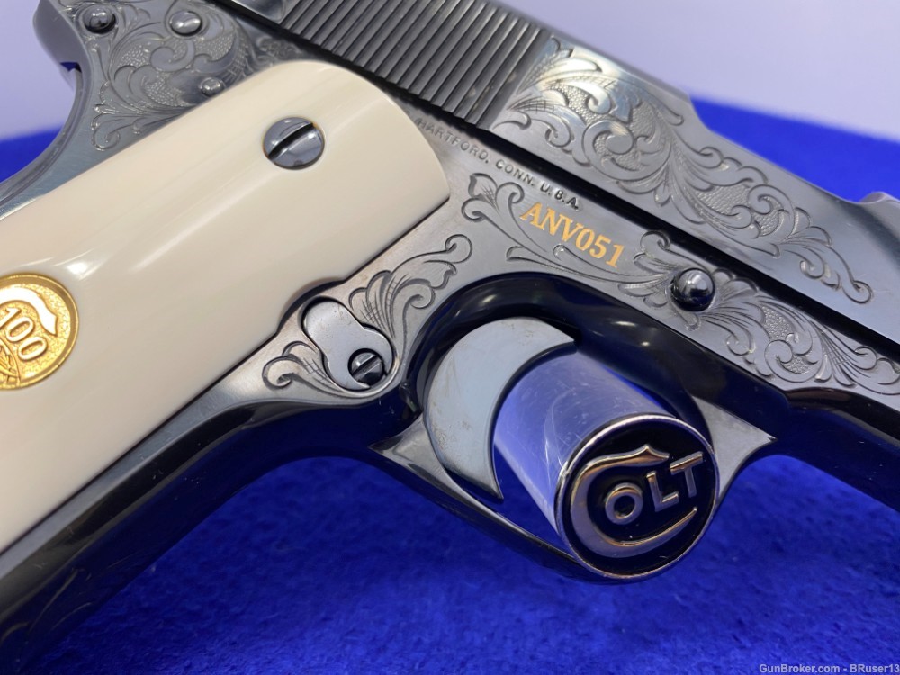 2011 Colt 1911 100th Anniversary 45acp *1/100 CUSTOM SHOP "C" ENGRAVED* 2/4-img-30