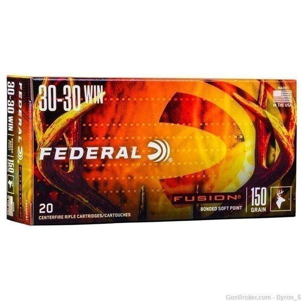 20rds Federal Fusion™ .30-30 WIN 150gr SP F3030FS1 JSP + FAST SHIP-img-4