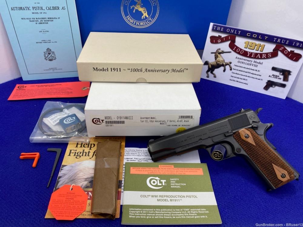 2011 Colt 1911 .45 ACP *100th ANNIVERSARY TIER III WWI REINTRODUCTION* 3/4-img-6