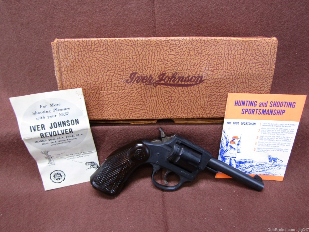 Iver Johnson 55A Target 8 Shot Single/Double Action Revolver Very Nice-img-0