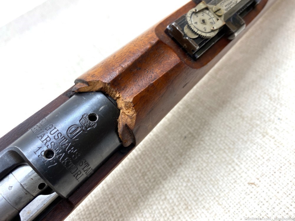 Carl Gustafs Stads 6.5 x 55 Model 1917 Rifle Cut, Drilled, Modified Gustav-img-32