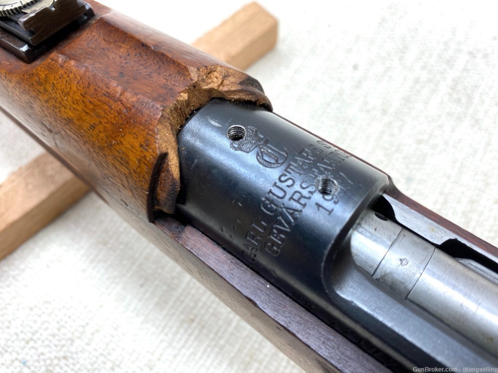Carl Gustafs Stads 6.5 x 55 Model 1917 Rifle Cut, Drilled, Modified Gustav-img-13