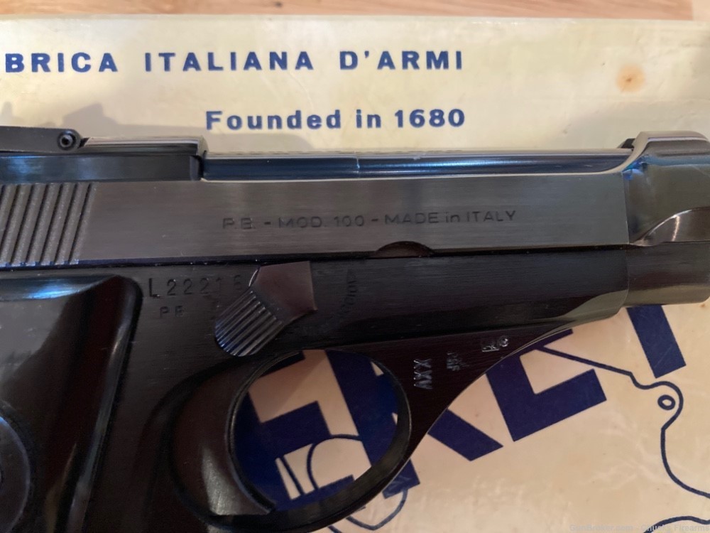 Beretta PUMA 32acp Mod 100 1982, 6" Barrel Target Pistol Unfired NICE-img-4