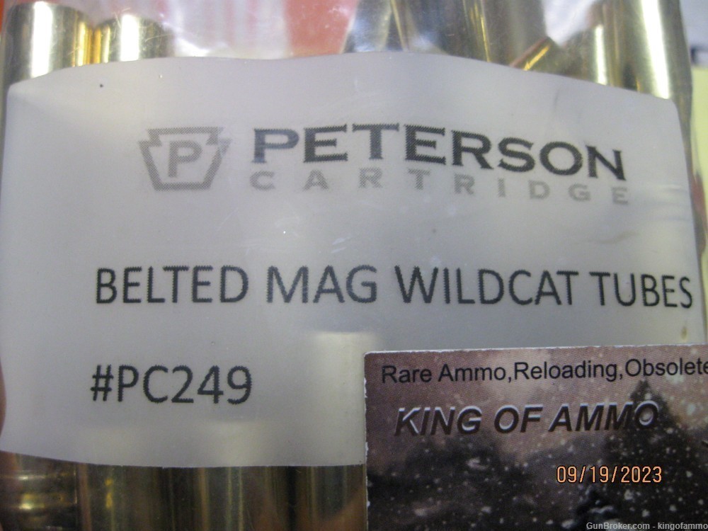 SCARCE Now 20 pcs New Peterson Belted Mag Tubes ;  more and other big brass-img-0