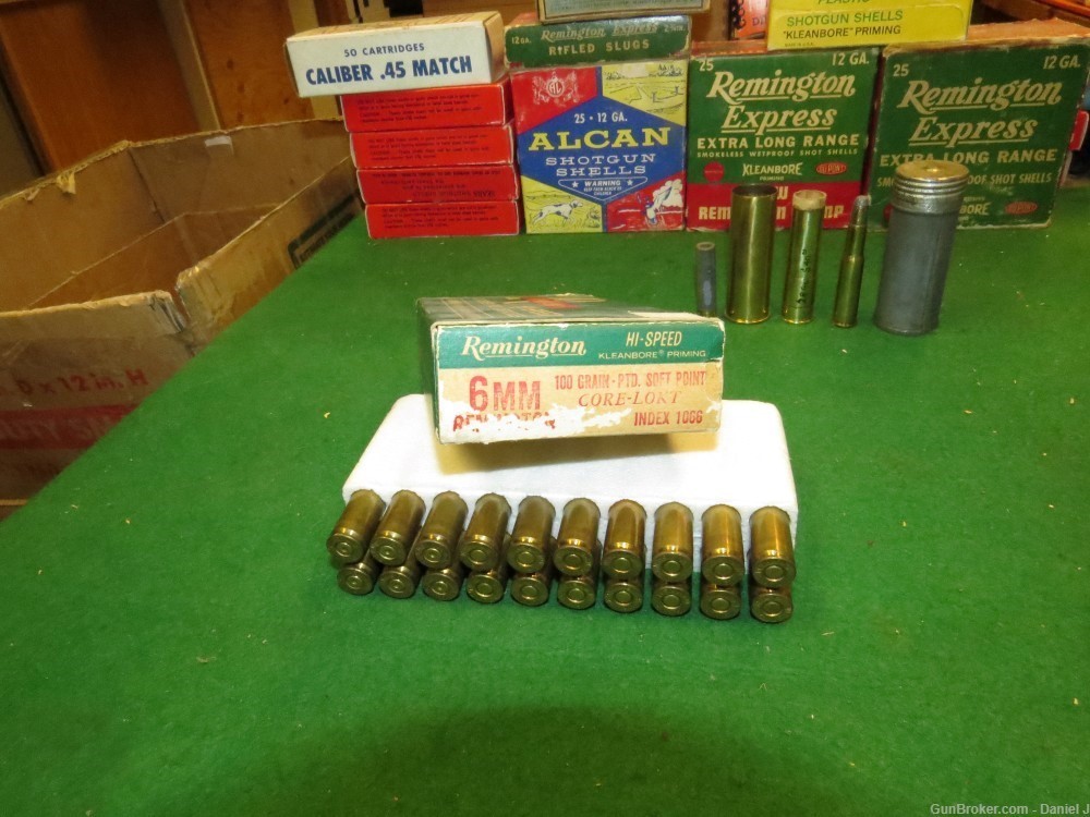 Collector's "Remington Hi-Speed" Ammo Box, 6MM Remington, 100 Gr. -img-4