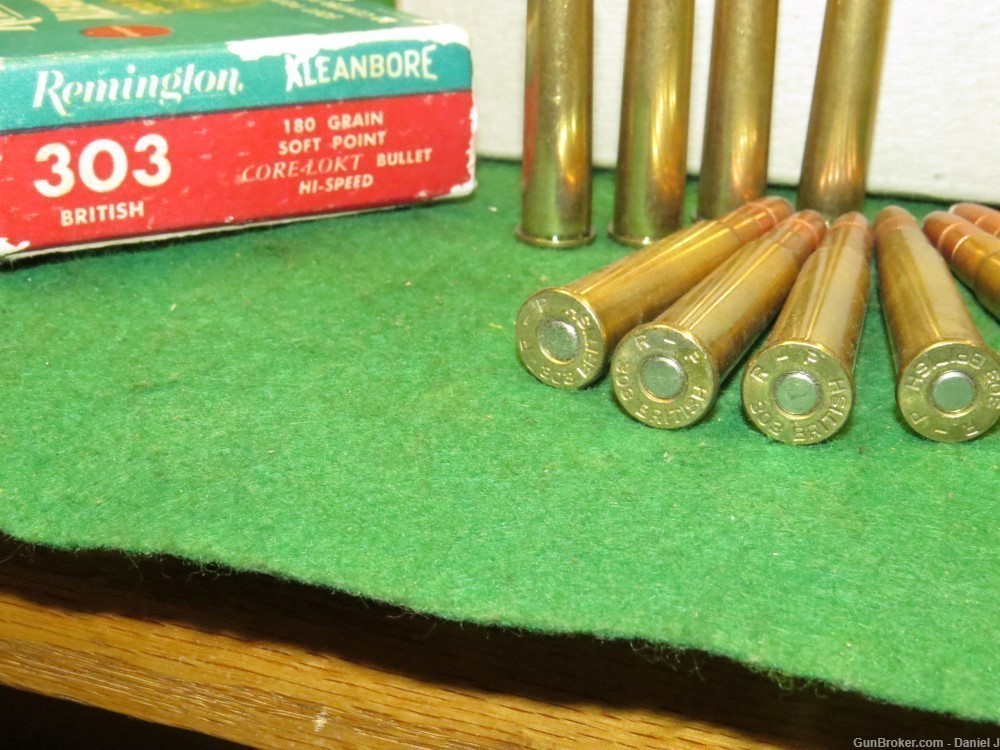 Collectors Vintage "Remington" Hi-Speed 303 British Ammo, Full Box 180 Gr.-img-1