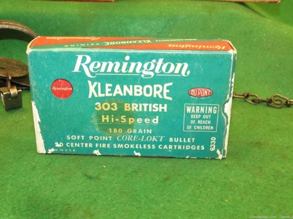 Collectors Vintage "Remington" Hi-Speed 303 British Ammo, Full Box 180 Gr.-img-5