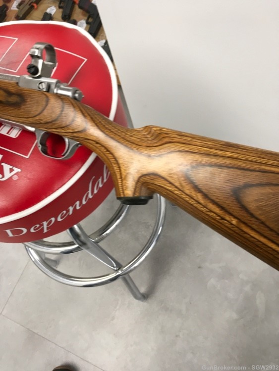 Ruger M77 MK II stainless Brown laminate wood stock & rings 338 win mag -img-16