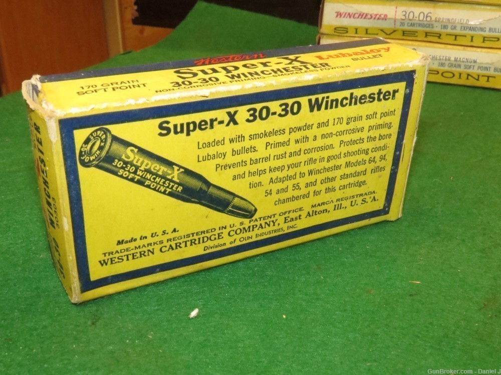 Collectors "Western Super-X" 30-30 Winchester Ammo, 170 Gr. SP, Lubaloy, -img-3