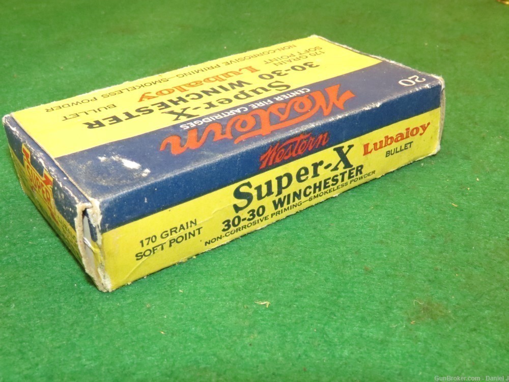 Collectors "Western Super-X" 30-30 Winchester Ammo, 170 Gr. SP, Lubaloy, -img-2