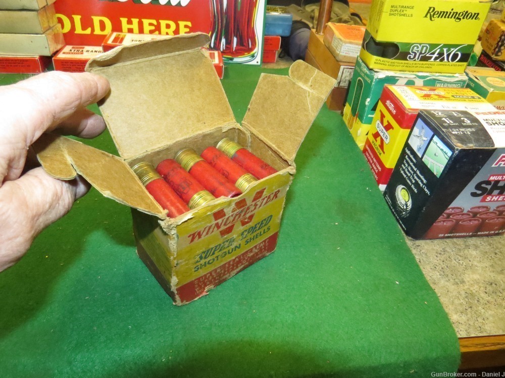 Collector's Vintage "Winchester Super-Speed" Ammo, 16 Ga. Full Box, 5-Shot-img-0