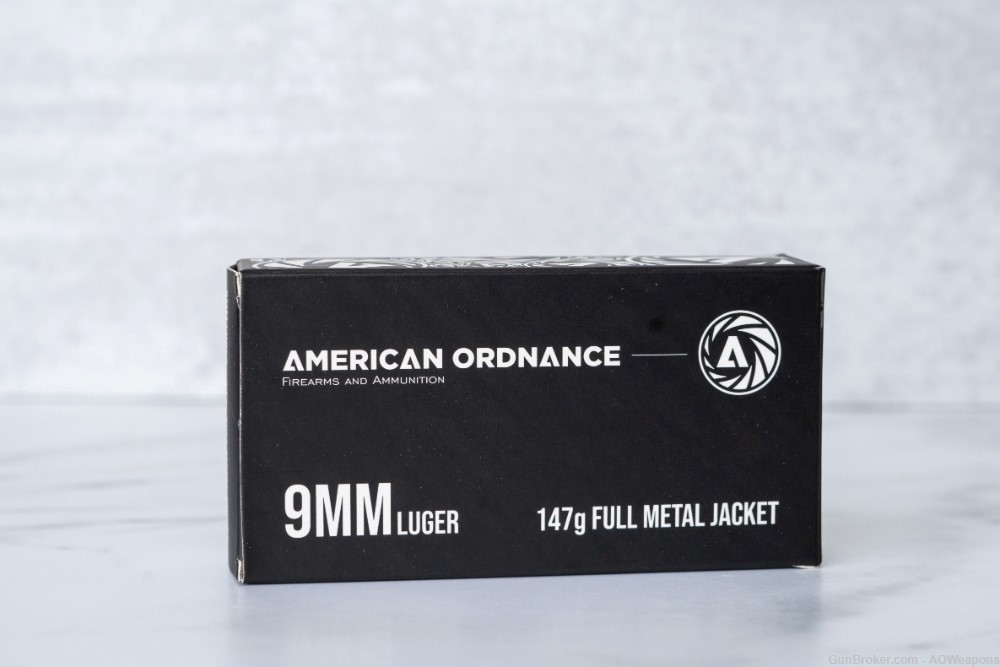 American Ordnance Subsonic 9mm 147g FMJ 50rd Box-img-0