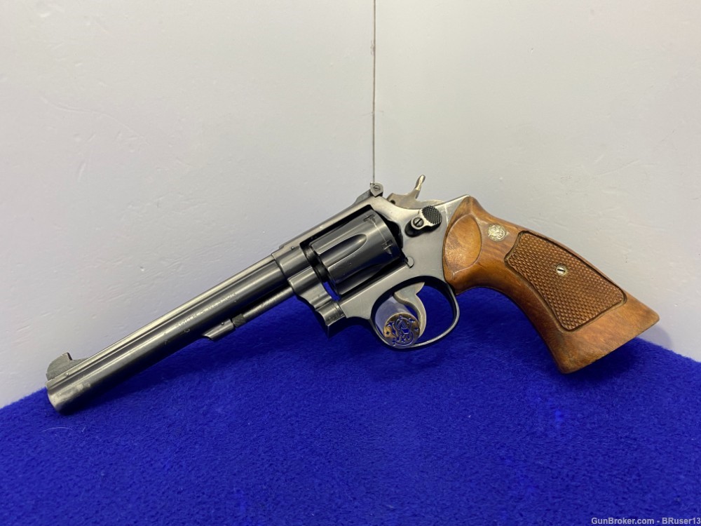 1952 Smith Wesson Pre-Model 14 .38 S&W Spl Blue 6" *K-38 MASTERPIECE*-img-0