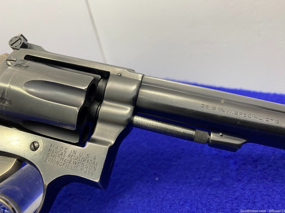1952 Smith Wesson Pre-Model 14 .38 S&W Spl Blue 6" *K-38 MASTERPIECE*-img-29