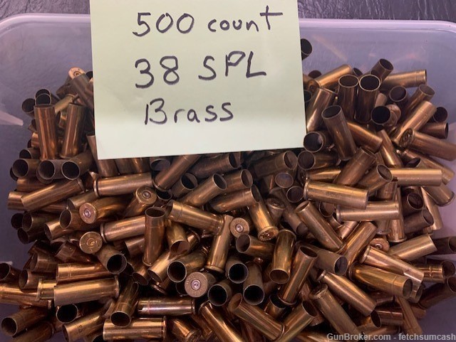 500 Count Mixed 38 Special Brass Hand picked-img-0
