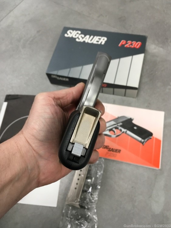 Sig Sauer P230 SL 9mm Kurtz 380 ACP Germany box manual papers extra mag-img-5