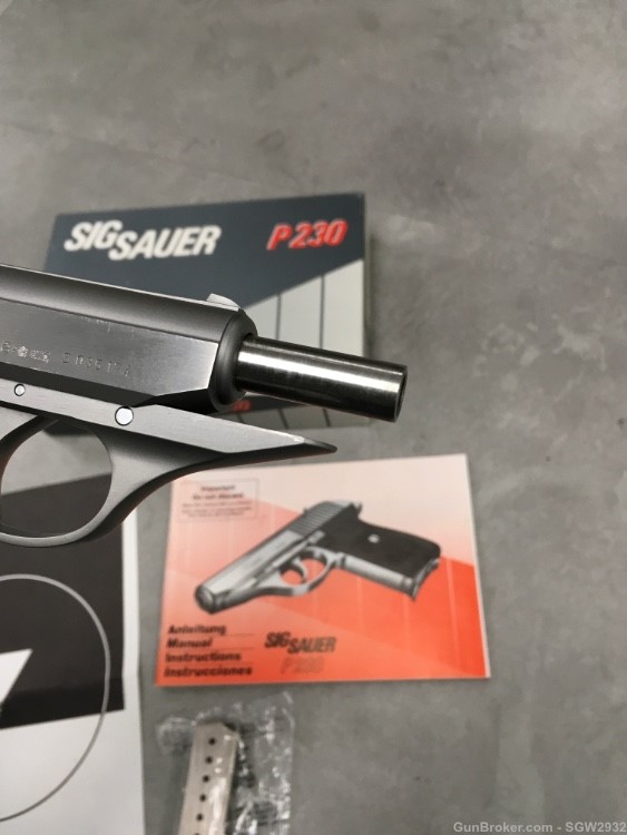 Sig Sauer P230 SL 9mm Kurtz 380 ACP Germany box manual papers extra mag-img-15