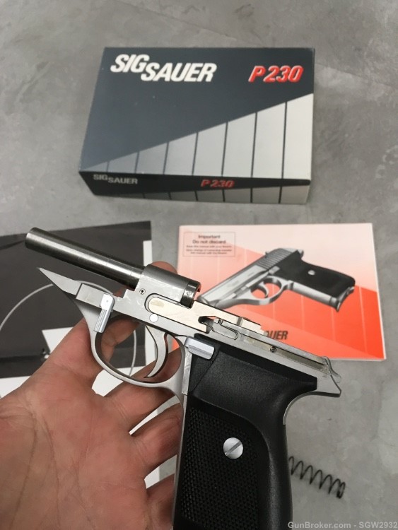 Sig Sauer P230 SL 9mm Kurtz 380 ACP Germany box manual papers extra mag-img-24
