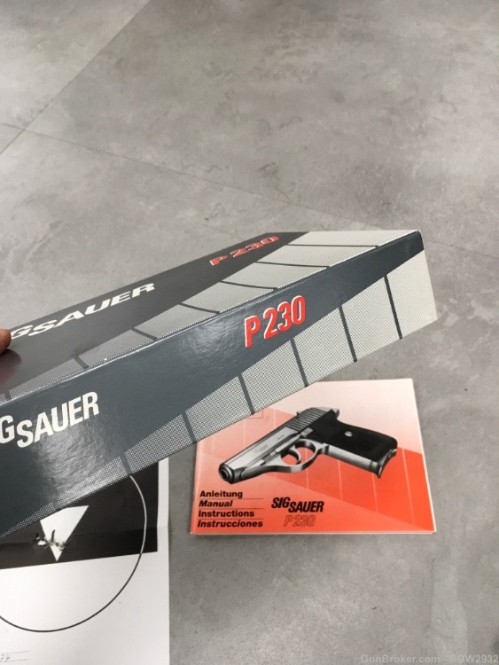 Sig Sauer P230 SL 9mm Kurtz 380 ACP Germany box manual papers extra mag-img-29