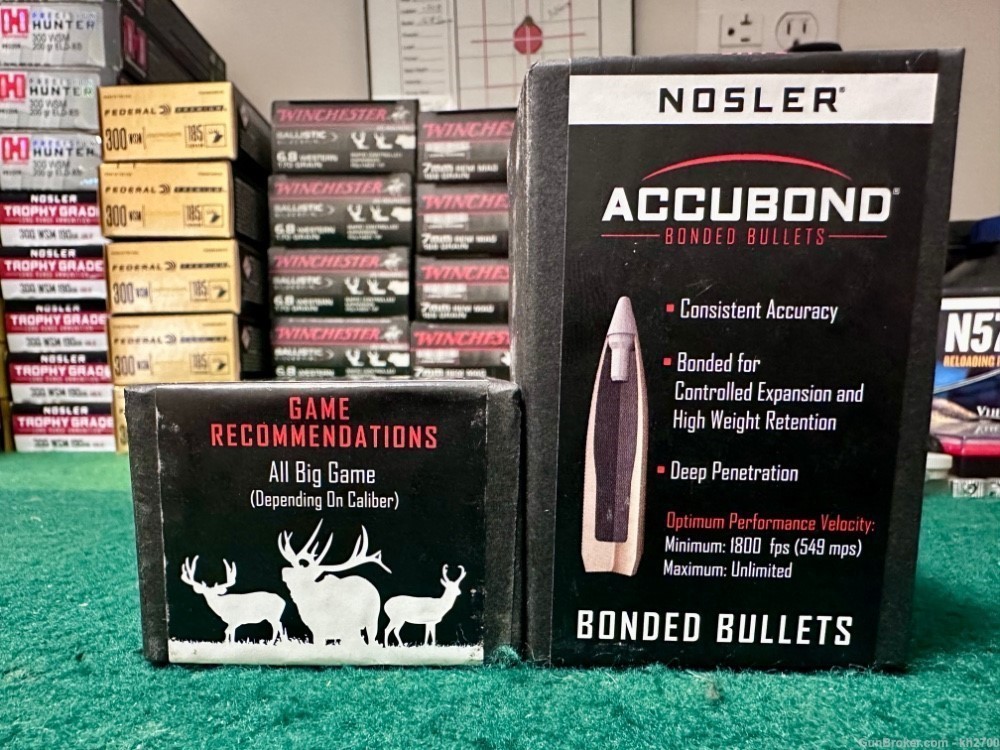 100 7mm ,284" Nosler Accubond 160 gr bullets 7mm Rem Mag, 280 Ackley, Rem-img-1