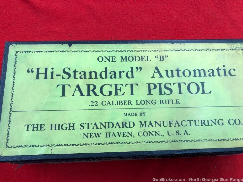 Hi Standard Model B 6.75" 1933/34 Excellent-img-23