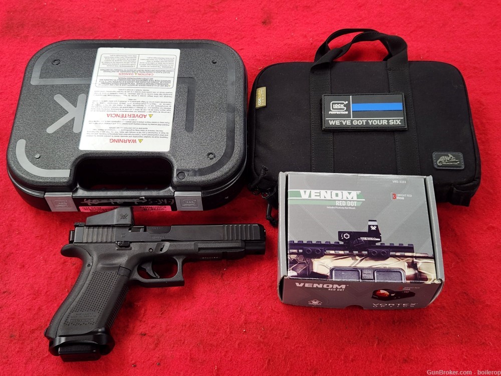 Glock 34 Gen 5 MOS, 9mm Pistol, mint w/case,Vortex,, etc Competition Ready!-img-0