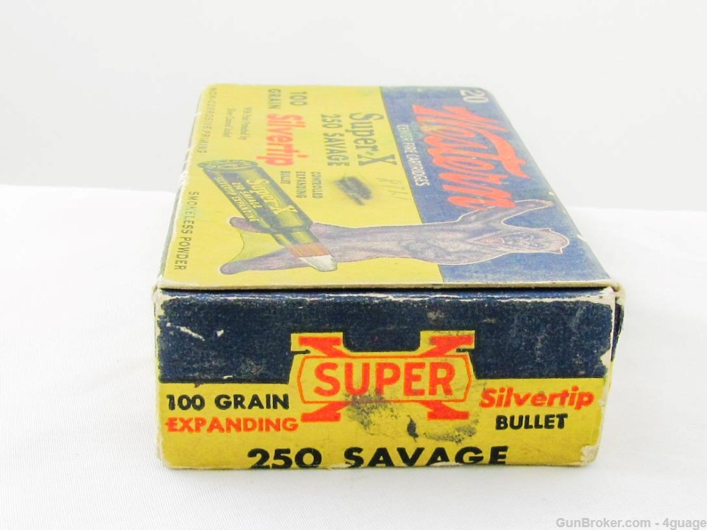 Western Super-X 250 Savage Cartridges - Full Grizzly Bear Box-img-5